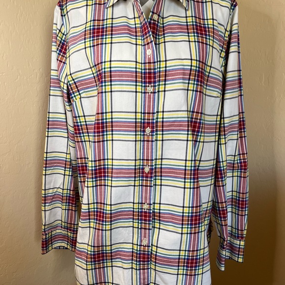 Talbots Plaid Button Down Shirt - Picture 2 of 7